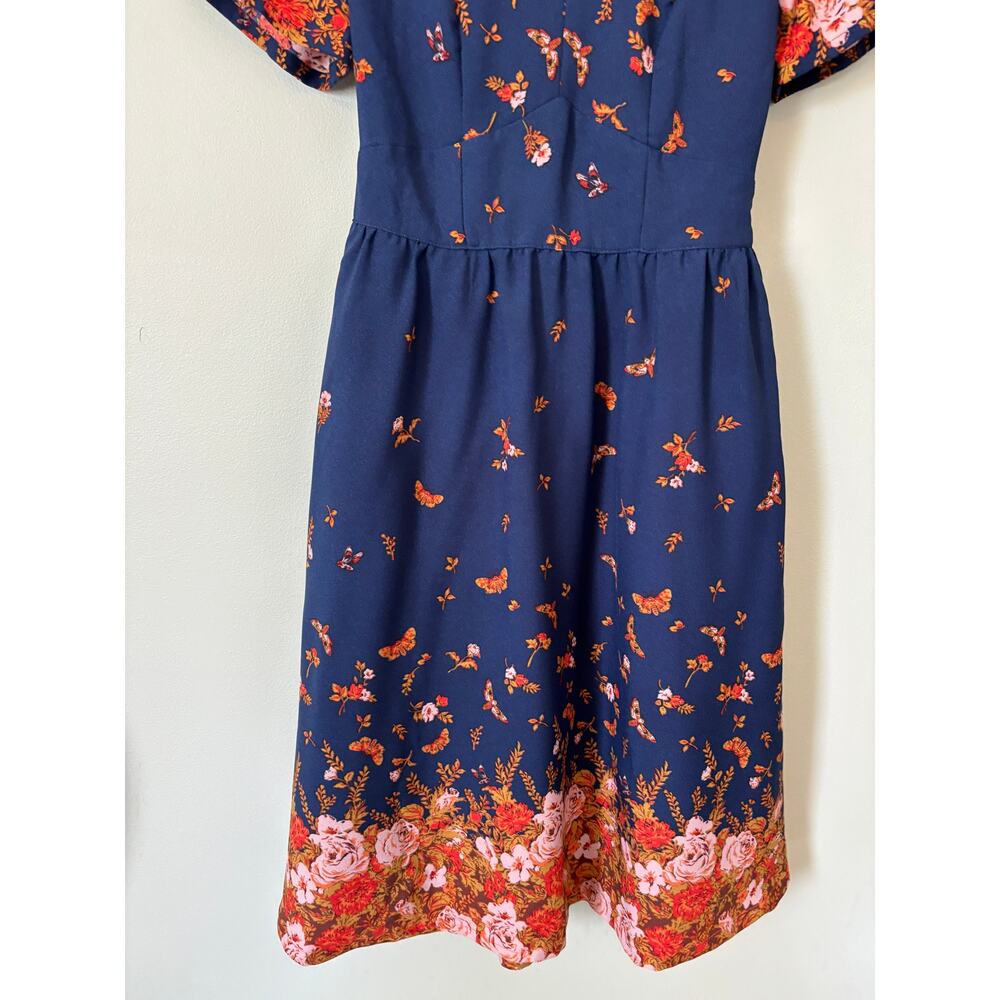 ModCloth Retro Lively Identity Butterfly Dress Small, Whimsy Cottage - Picture 4 of 11